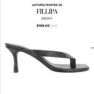 Leather Thong Heels (Style from Senso) NEW 🖤